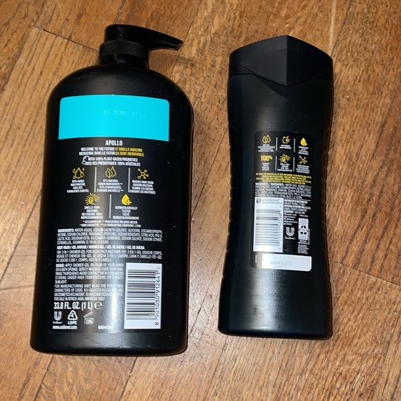 •AXE•NWT BUNDLE OF 2-MENS BODY WASH APOLLO (33.8 FL.OZ/ 1L) & BLACK (16 FL.OZ) - Picture 2 of 3